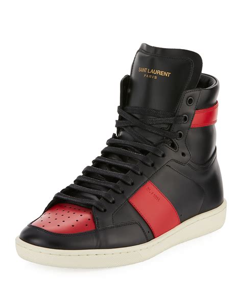 ysl sneaker high top|ysl sneakers for men.